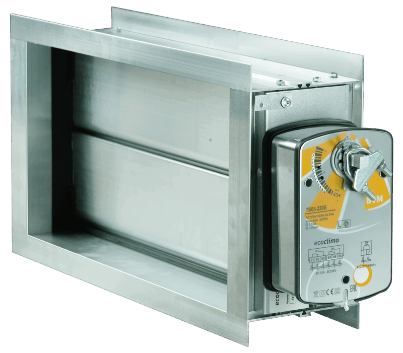 Клапан с приводом Ecoclima Pro Vent ECT VAL-T 400x200+P220